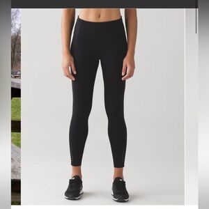 Lululemon Fast and Free 7/8 Tight Black 6